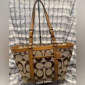 Coach Signature Canvas Tote